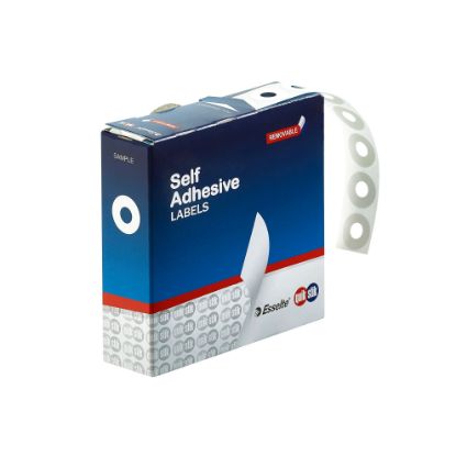 Picture of QUIKSTIK LABEL DIS EYELETS PLASTIC WHITE