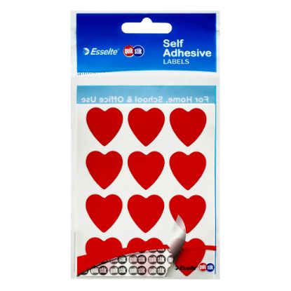 Picture of QUIKSTIK HANGSELL HEARTS PERMANENT RED