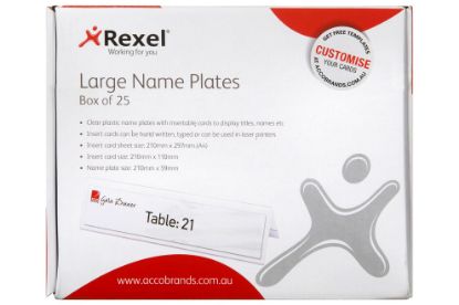 Picture of RXL NAME PLATE + CARD LGE BX 25