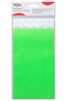 Picture of RXL WRISTBANDS FLUORO GRN PK 100