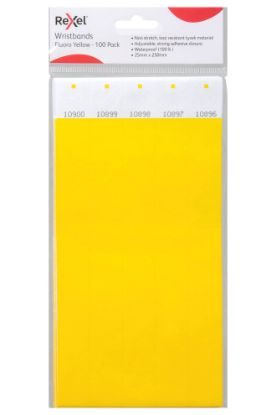 Picture of RXL WRISTBANDS FLUORO YEL PK 100