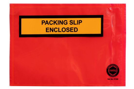Picture of MBG PCK SLP ADH ENV RED 165X115MM BX1000