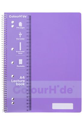 Picture of CH LECTURE BOOK A4 140 PAGE LAVENDER