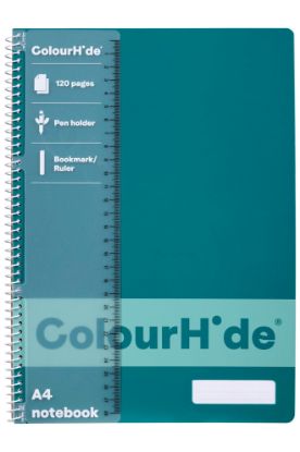 Picture of CH NOTEBOOK A4 120 PAGE TEAL GREEN