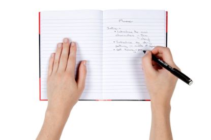 Picture of CMBLD RD & BLK NOTEBK GLOSS A5 200 LEAF