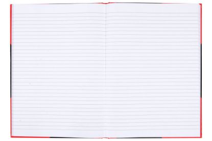 Picture of CMBLD RD & BLK NOTEBK GLOSS A4 100 LEAF