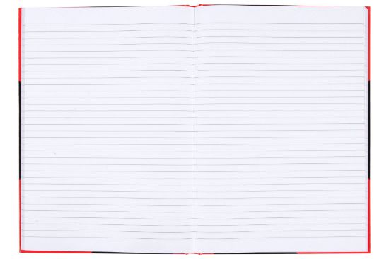 Picture of CMBLD RD & BLK NOTEBK GLOSS A4 100 LEAF
