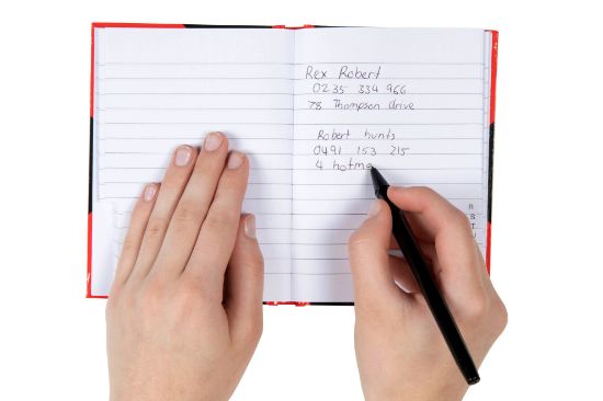 Picture of CMBLD RB NOTEBK GLOSS A6 100 LEAF INDXD