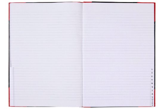 Picture of CMBLD RD & BLK NOTEBK A4 100 LEAF INDXD