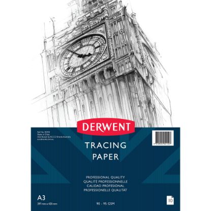 Picture of DERWENT TRACING PAPR 90-95GSM A3 10SHT