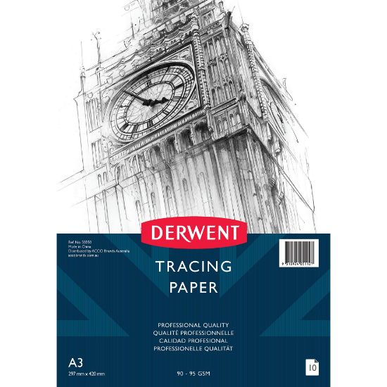 Picture of DERWENT TRACING PAPR 90-95GSM A3 10SHT