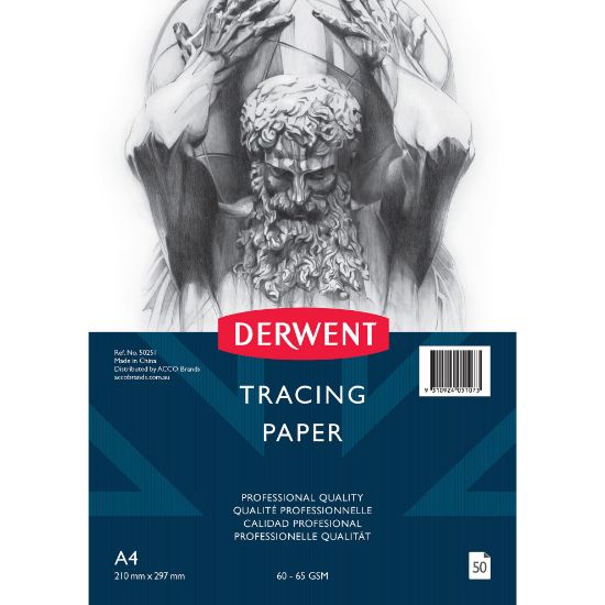 Picture of DERWENT TRACING PAPER 60GSM A4 PAD 50SHT