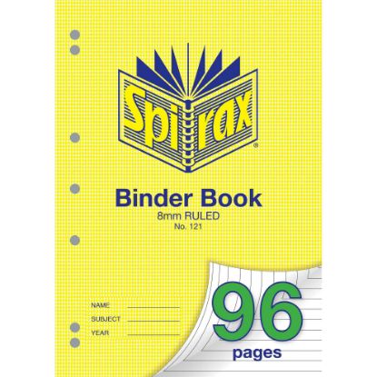 Picture of SPIRAX 121 BINDER BOOK A4 96PG 8MM