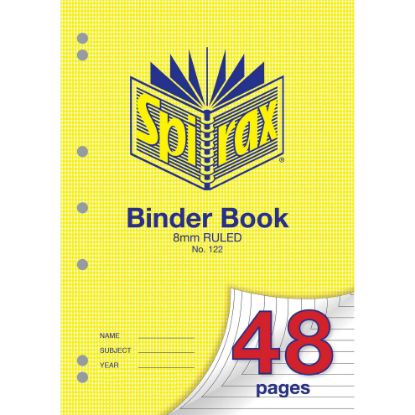 Picture of SPIRAX 122 BINDER BOOK A4 48PG 8MM