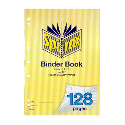 Picture of SPIRAX BINDER BOOK A4 128 PAGE 8MM