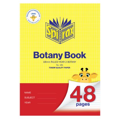 Picture of SPIRAX 181 BOTANY BK A4 48P YR 2
