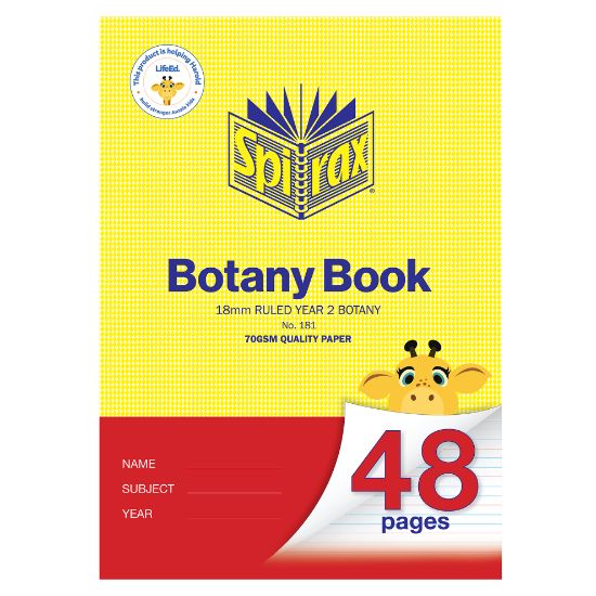 Picture of SPIRAX 181 BOTANY BK A4 48P YR 2