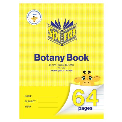 Picture of SPIRAX 183 BOTANY BK A4 64P 11MM