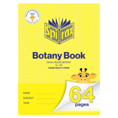 Picture of SPIRAX 184 BOTANY BK A4 64P 14MM