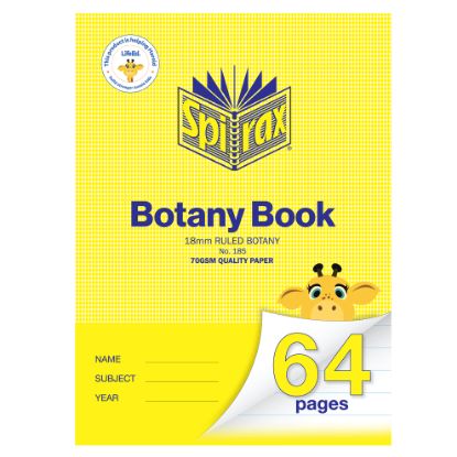 Picture of SPIRAX 185 BOTANY BK A4 64P 18MM