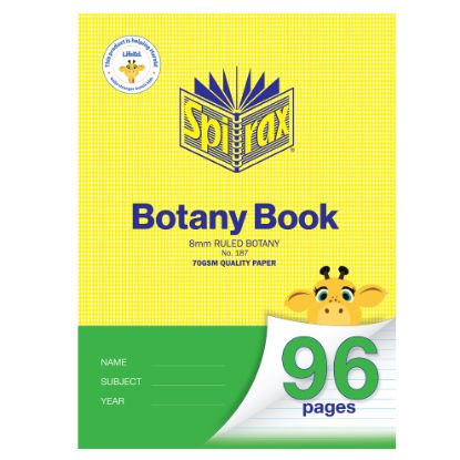 Picture of SPIRAX 187 BOTANY BK A4 96P 8MM