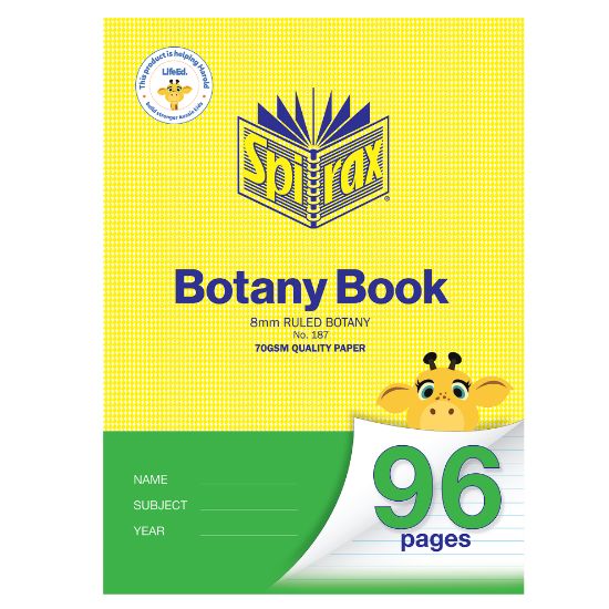 Picture of SPIRAX 187 BOTANY BK A4 96P 8MM