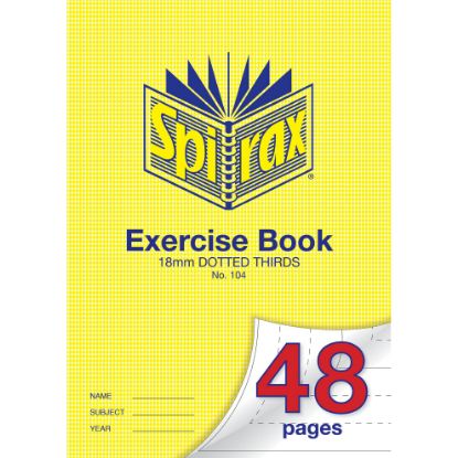 Picture of SPIRAX 104 EXERCISE BOOK A4 48PG 18MM DT