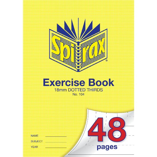 Picture of SPIRAX 104 EXERCISE BOOK A4 48PG 18MM DT