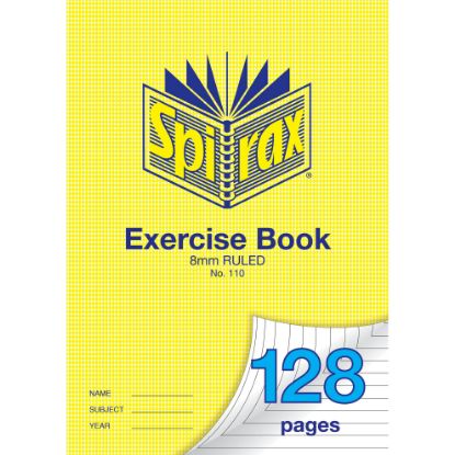 Picture of SPIRAX 110 EXERCISE BOOK A4 128PG 8MM