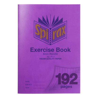 Picture of SPIRAX P111 EXERCISE BOOK A4 8MM 192PG