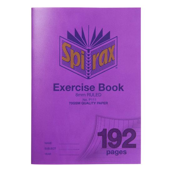Picture of SPIRAX P111 EXERCISE BOOK A4 8MM 192PG