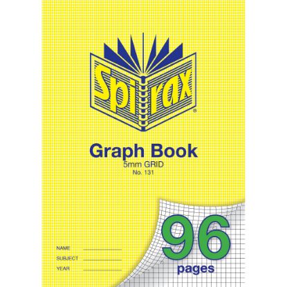 Picture of SPIRAX 131 GRAPH BOOK 5MM 96PG