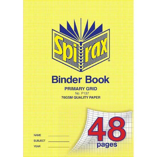 Picture of SPIRAX P137 BINDER BOOK A4 PRMRY GRD 48P