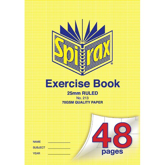 Picture of SPIRAX 213 EXERCISE BOOK A4 25MM