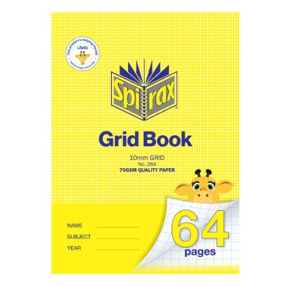 Picture of SPIRAX 264 GRID BK 250X175MM 64P 10MM