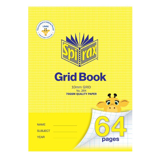 Picture of SPIRAX 264 GRID BK 250X175MM 64P 10MM