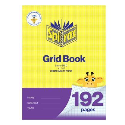 Picture of SPIRAX 267 GRID BK A4 192P 5MM