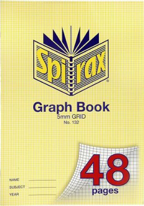 Picture of SPIRAX P132 GRAPH BOOK A4 48PG 5MM GRID