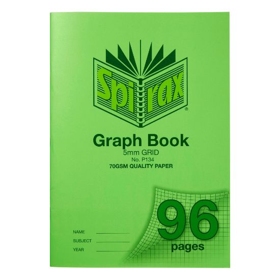 Picture of SPIRAX P134 GRID BOOK A4 5MM 96PG