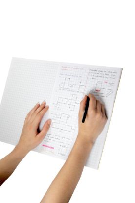 Picture of SPIRAX P136 GRID BOOK A4 8MM 64PG