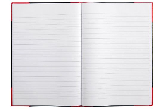 Picture of SPIRAX BLACK AND RED CASE NOTEBOOK A4
