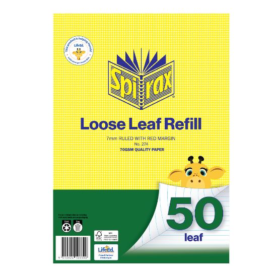 Picture of SPIRAX 274 LOOSE REFILL A4 50 LF 7MM