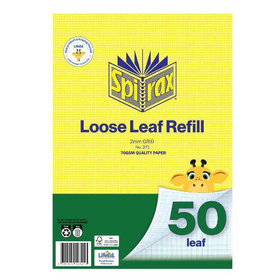 Picture of SPIRAX 271 LOOSE REFILL A4 50 LF GPH 2MM