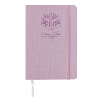 Picture of SPIRAX PLAT LINEN A5 JNL 160P PINK 7MM