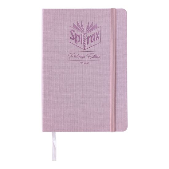 Picture of SPIRAX PLAT LINEN A5 JNL 160P PINK 7MM
