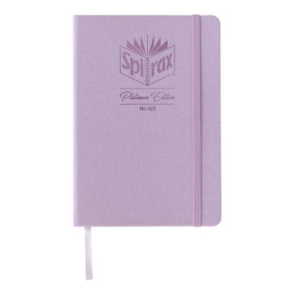 Picture of SPIRAX PLAT LINEN A5 JNL 160P PURPLE 7MM