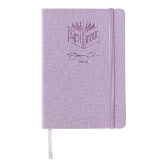 Picture of SPIRAX PLAT LINEN A5 JNL 160P PURPLE 7MM