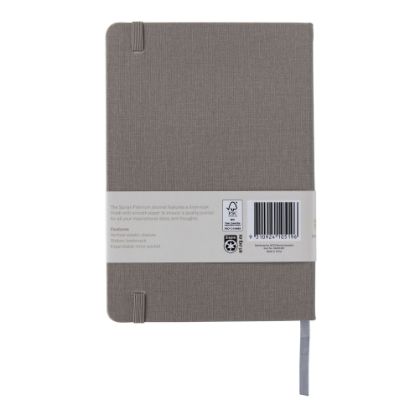 Picture of SPIRAX PLAT LINEN A5 JNL 160P GREY 7MM