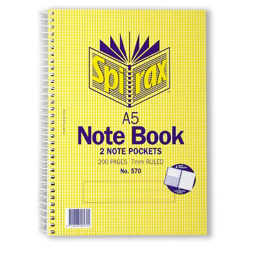 Picture of SPIRAX 570 NOTEBOOK POCKET A5 SRT