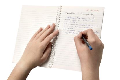 Picture of SPIRAX 812 RECYCLED NOTEBOOK A5 120 PAGE